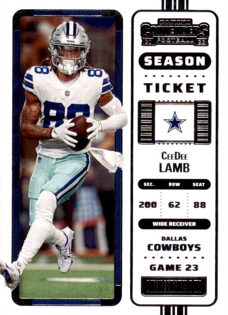 2022 Panini Contenders Football Base CeeDee Lamb #29