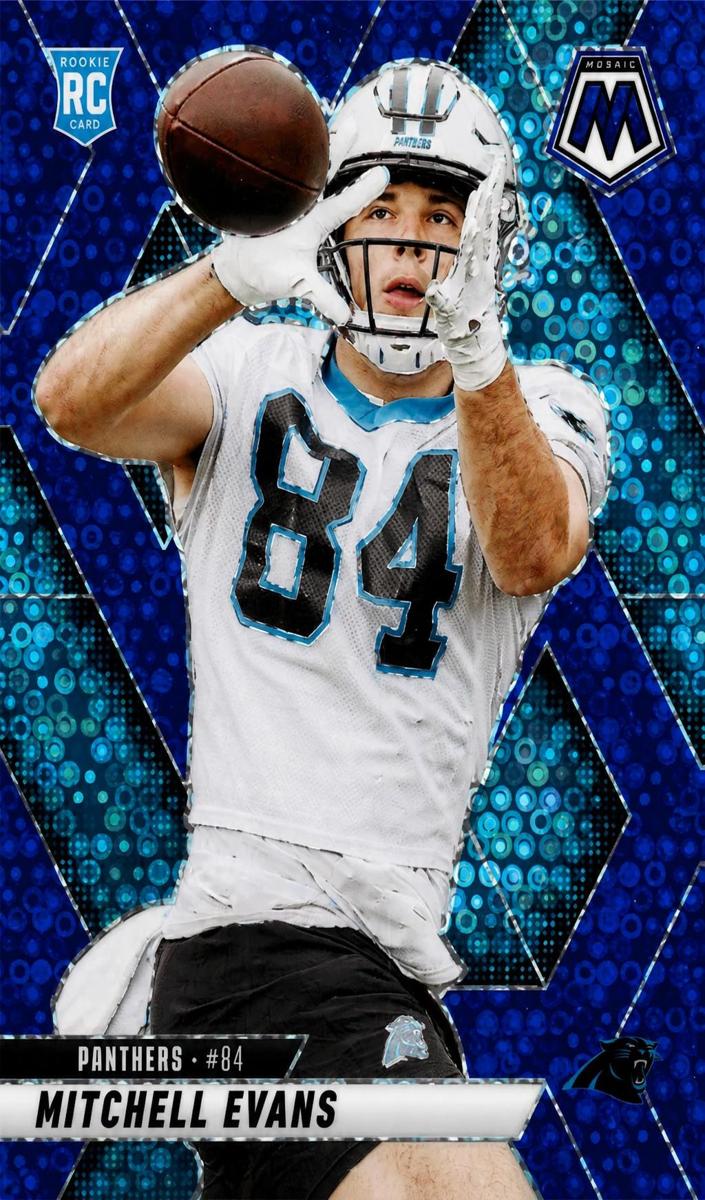 2025 Panini Mosaic Football Blue Mitchell Evans #344