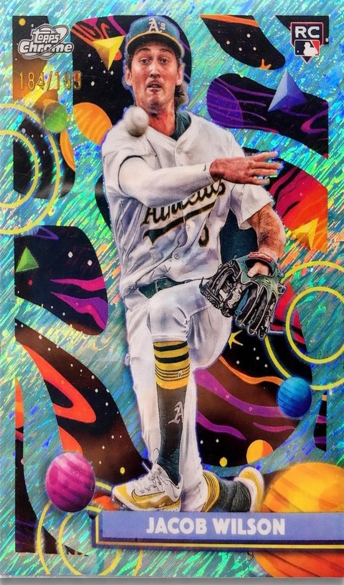 2025 Topps Cosmic Chrome Baseball Aqua Equinox Refractor Jacob Wilson #139