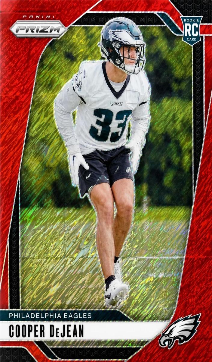 2024 Panini Prizm Football Red Shimmer Cooper DeJean #321 PSA 10