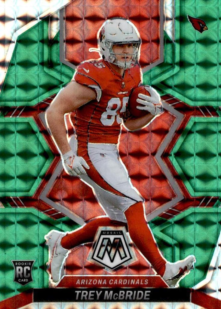 2022 Panini Mosaic Football Green Trey McBride #331 PSA 10