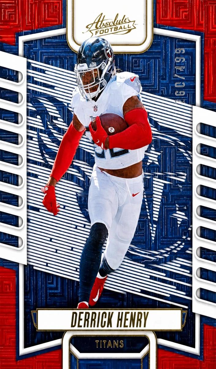 2023 Panini Absolute Football Red Squares Derrick Henry #55 PSA 9