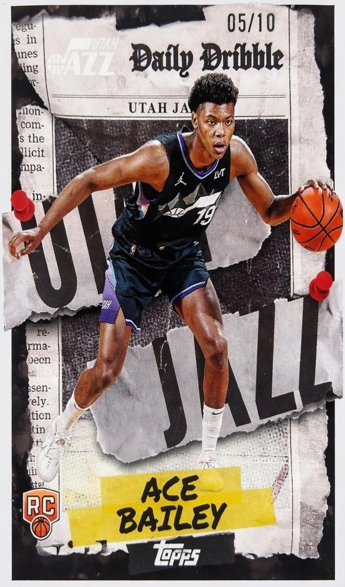 2025 Topps Basketball Black Rainbow Ace Bailey #DD-35