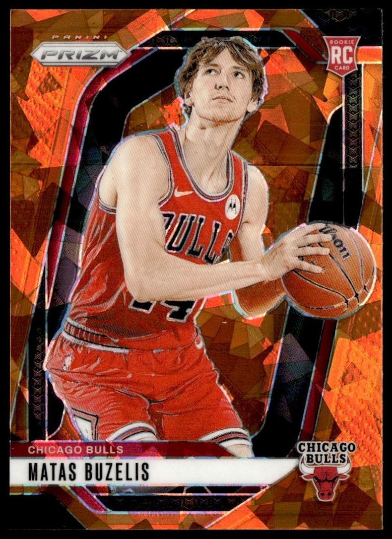 2024 Panini Prizm Basketball Orange Ice Matas Buzelis #252 PSA 10