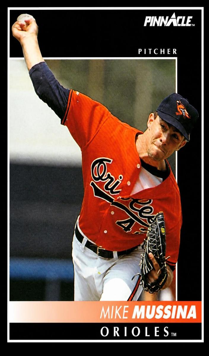 1992 Pinnacle Baseball Mike Mussina #204