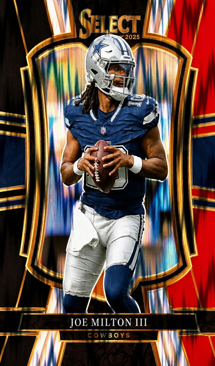 2025 Panini Select Football Black and Red Shock Joe Milton III #196