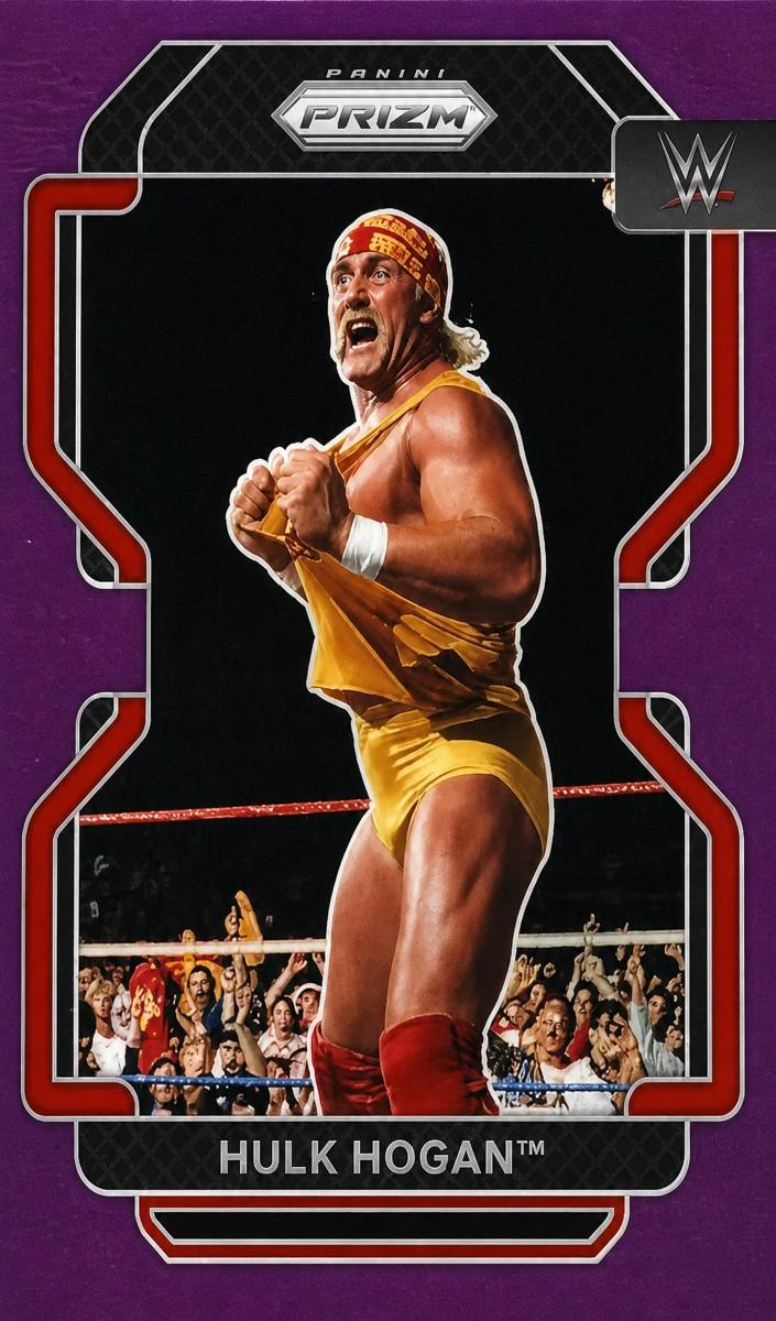 2022 Panini Prizm WWE Wrestling Purple Hulk Hogan #195