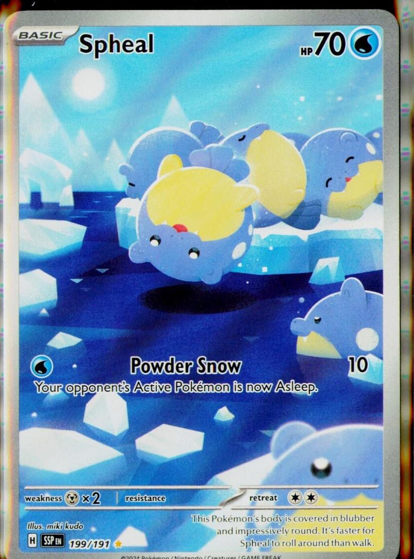2024 Pokemon Scarlet & Violet Surging Sparks Spheal #199