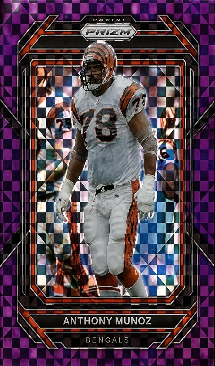 2022 Panini Prizm Football Purple Power Anthony Munoz #65