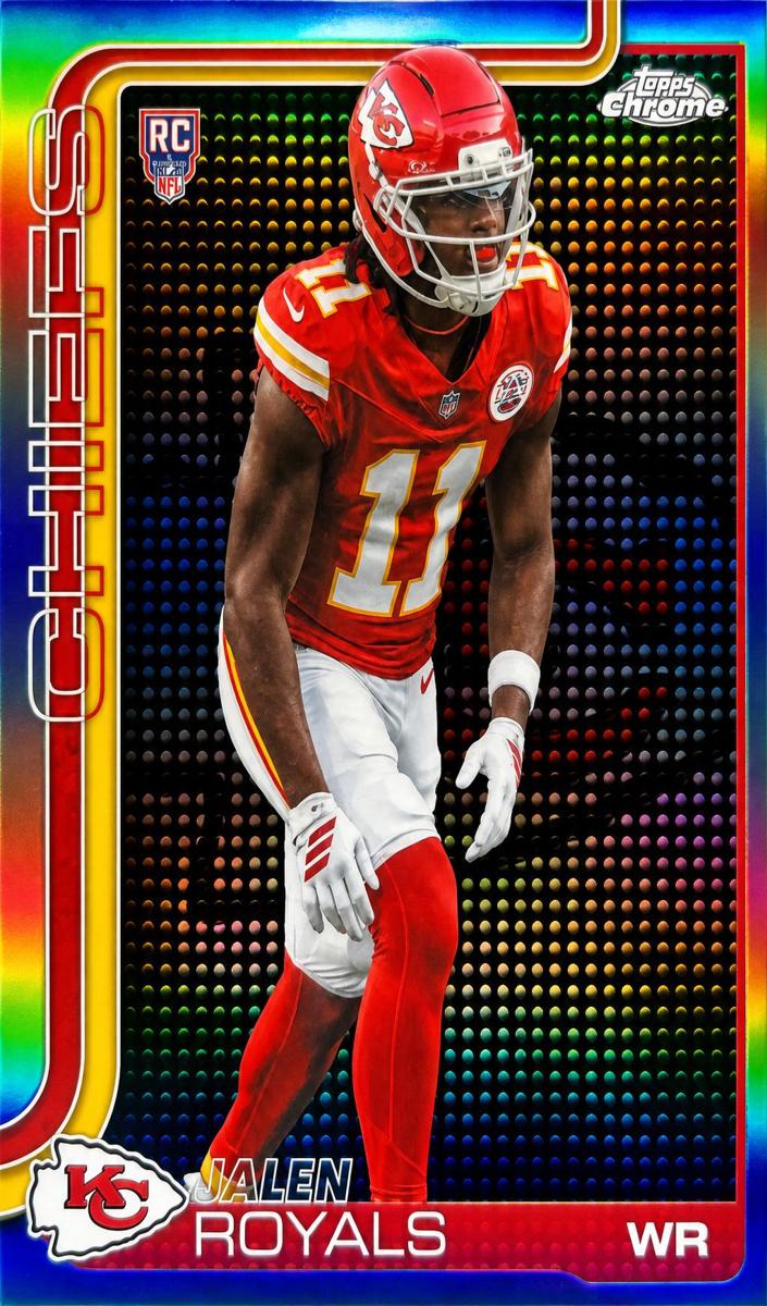 2025 Topps Chrome Football Lightboard Logo Variation Jalen Royals #337