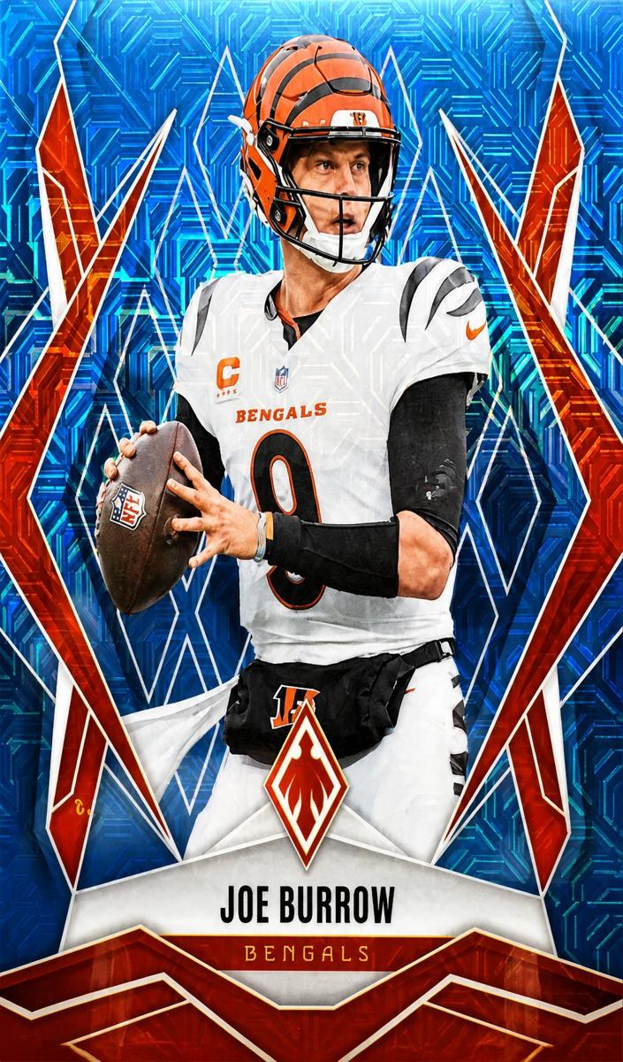 2025 Panini Phoenix Football Light Blue Mojo Joe Burrow #30