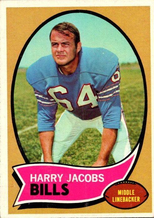 1970 Topps Football Harry Jacobs #13 PSA 9