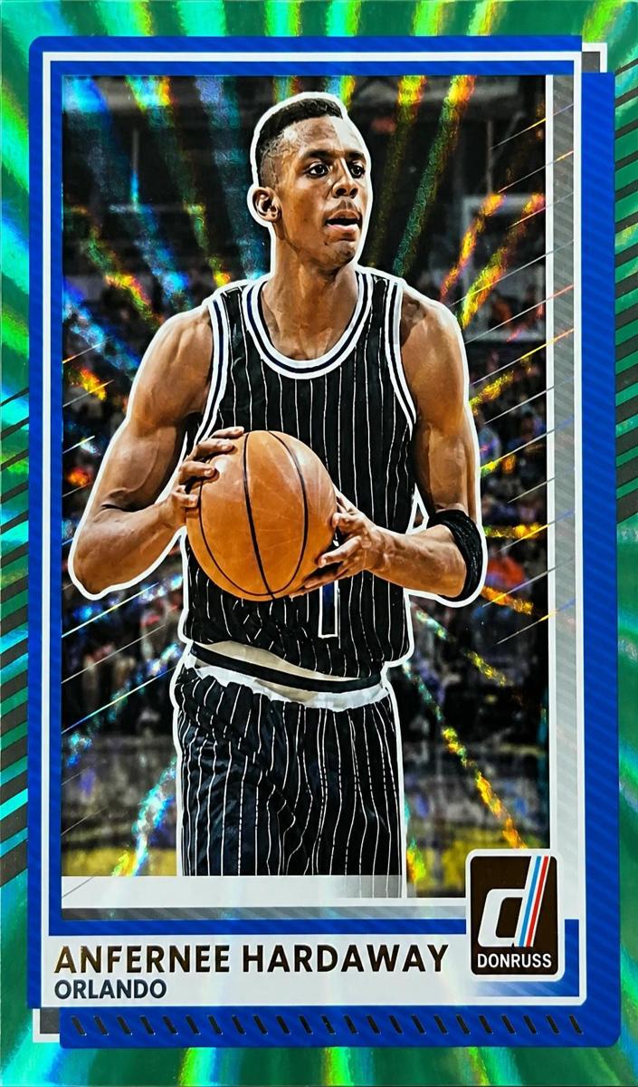 2025 Panini Donruss Basketball Holo Green Laser Anfernee Hardaway #130