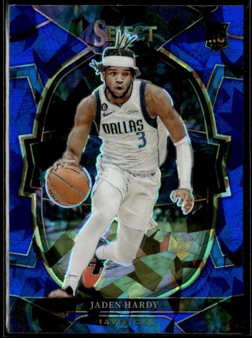 2022 Panini Select Basketball Blue Cracked Ice Jaden Hardy #80 SGC 9.5