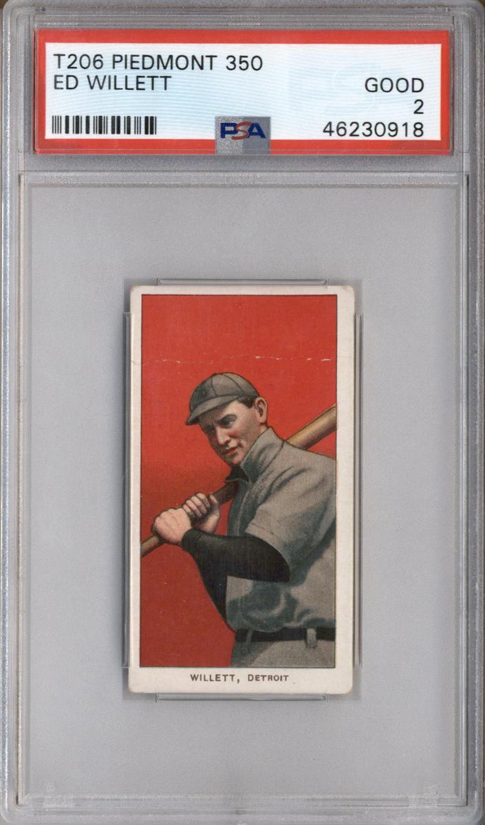 1909-11 T206 Baseball With Bat Ed Willett #NNO PSA 3