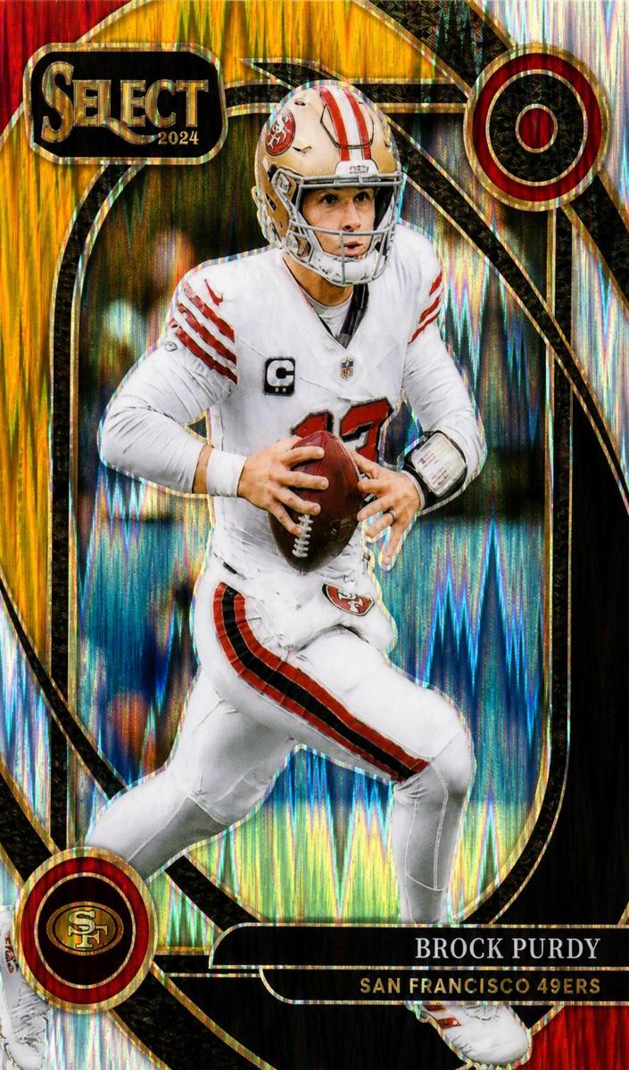2024 Panini Select Football Black and Gold Shock Brock Purdy #226