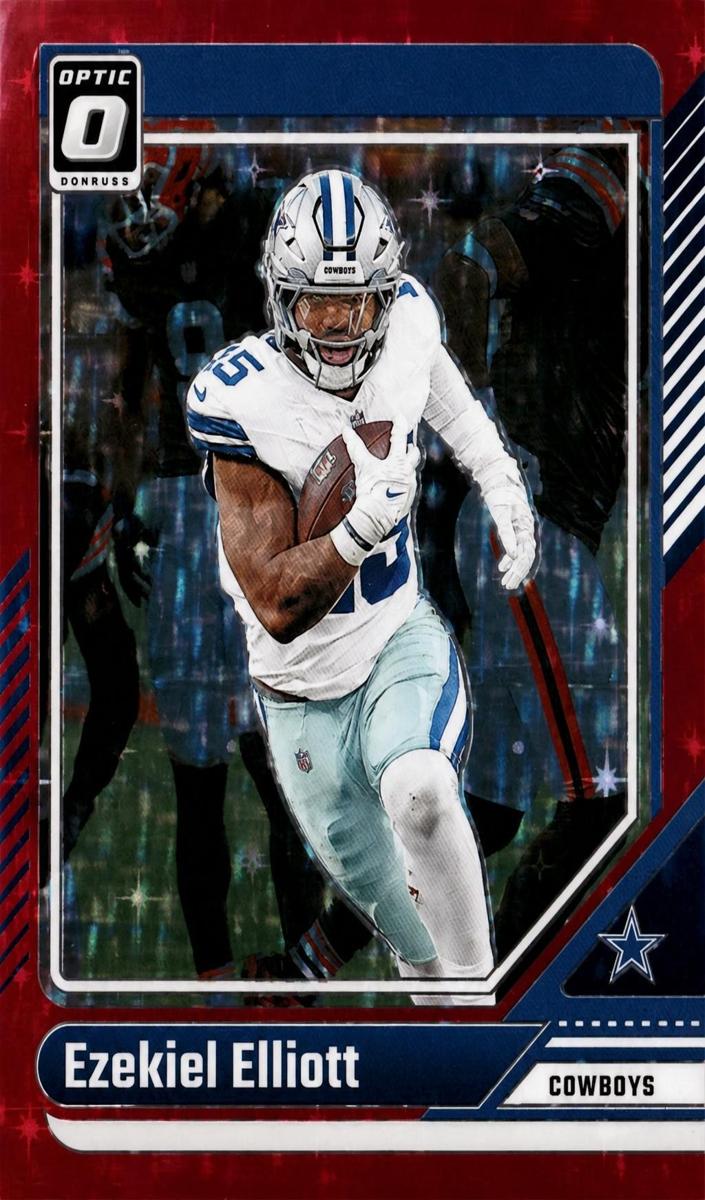 2024 Donruss Optic Football Red Stars Ezekiel Elliott #51
