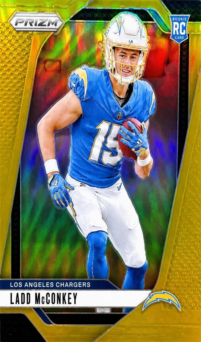 2024 Panini Prizm Football Gold Ladd McConkey #365