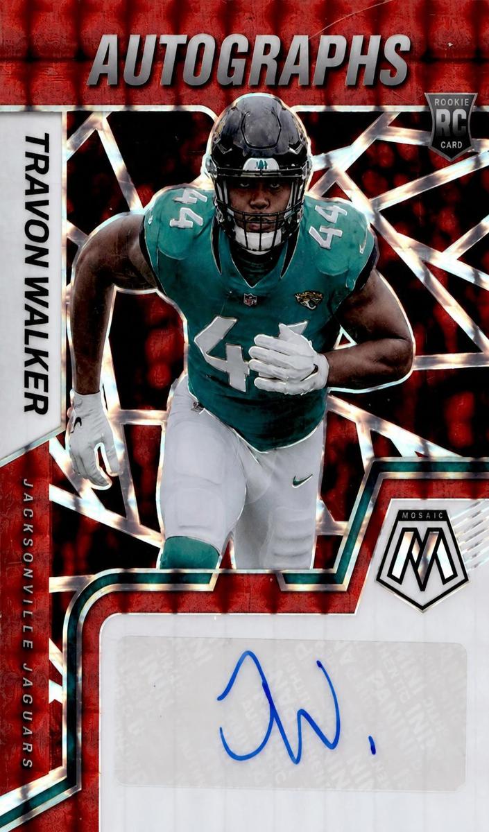 2022 Panini Mosaic Football Red Travon Walker #RAM-TW PSA 8.5