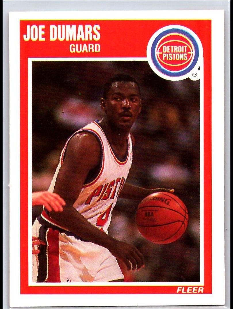 1989 Fleer Basketball Joe Dumars #45 PSA 10