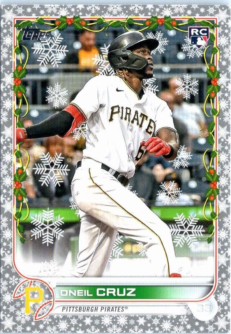 2022 Topps Holiday Baseball Oneil Cruz #HW173 PSA 9