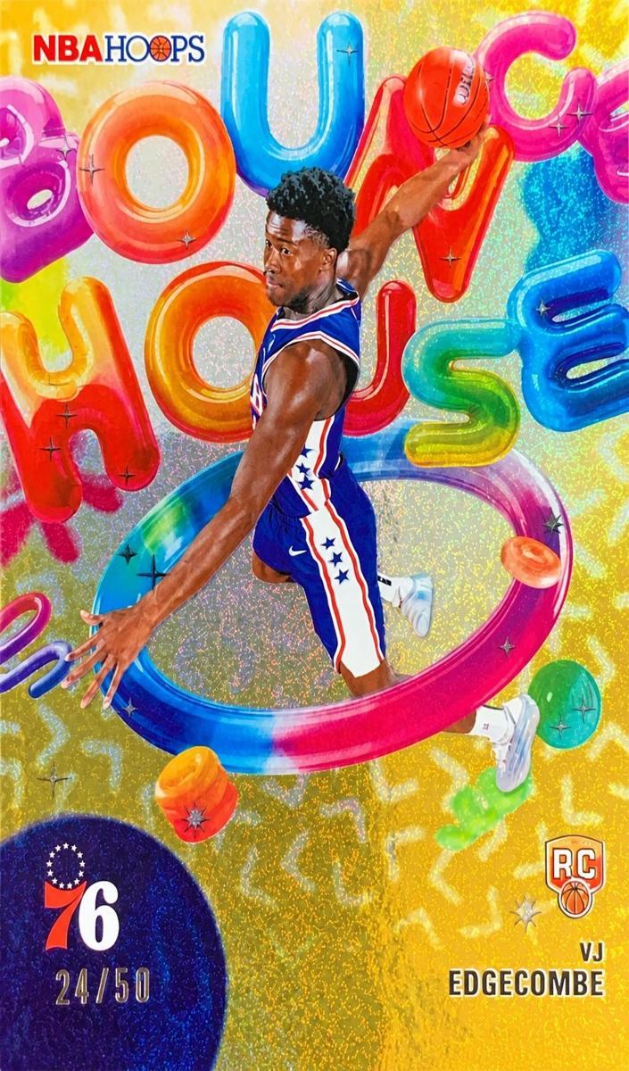 2025 Topps NBA Hoops Basketball Pixel Burst Gold VJ Edgecombe #BH-18