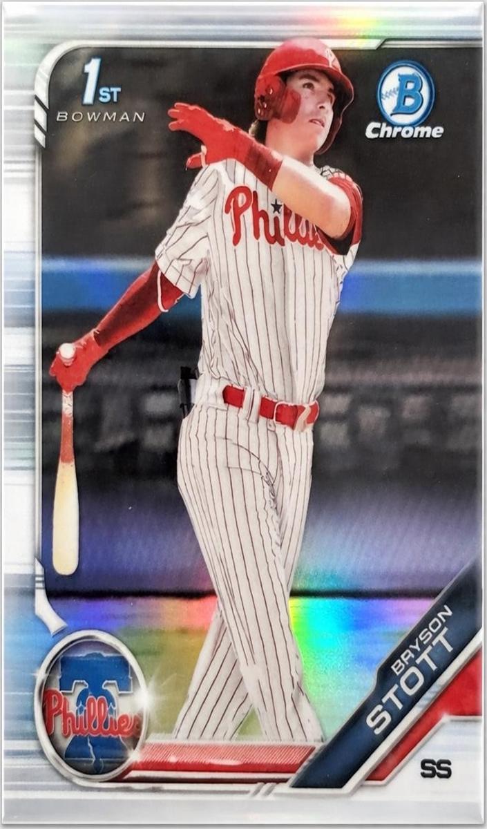 2019 Bowman Draft Chrome Baseball Refractor Bryson Stott #BDC-79 PSA 10