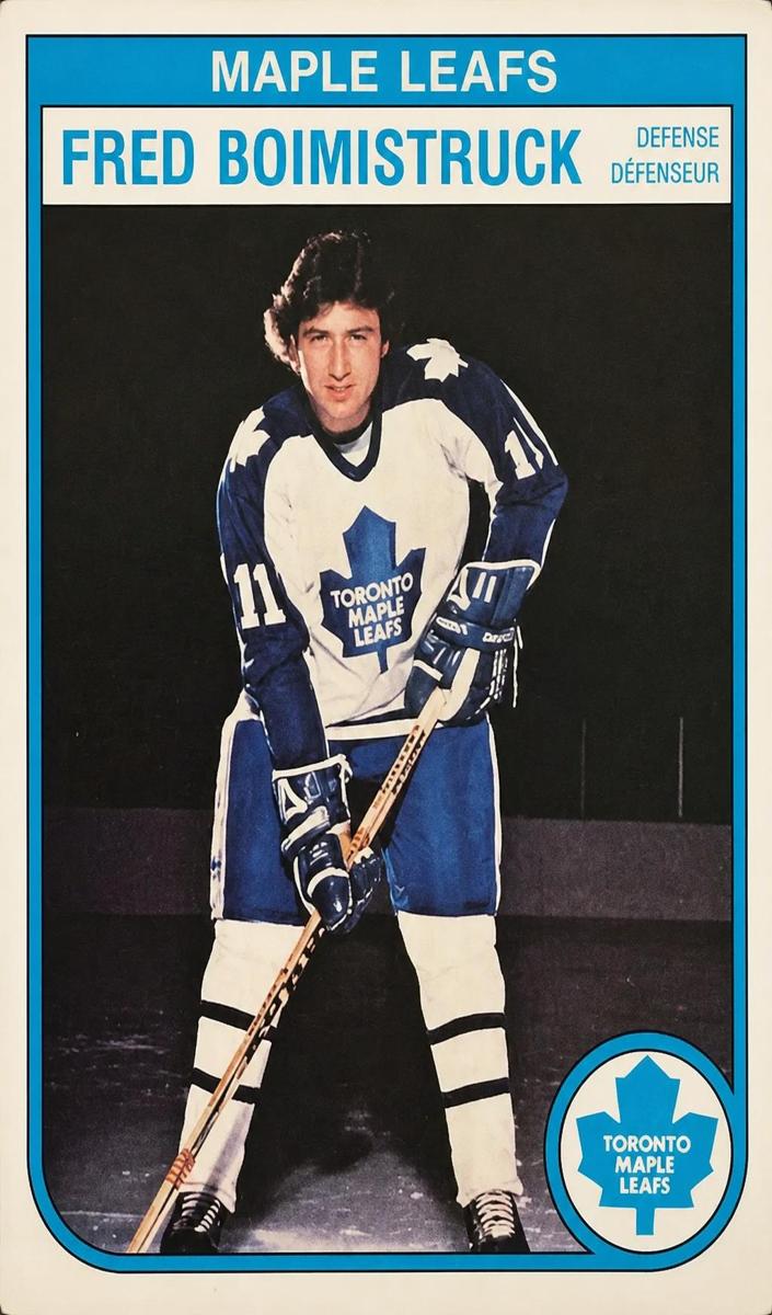 1982 O-Pee-Chee Hockey Fred Boimistruck #318 PSA 9