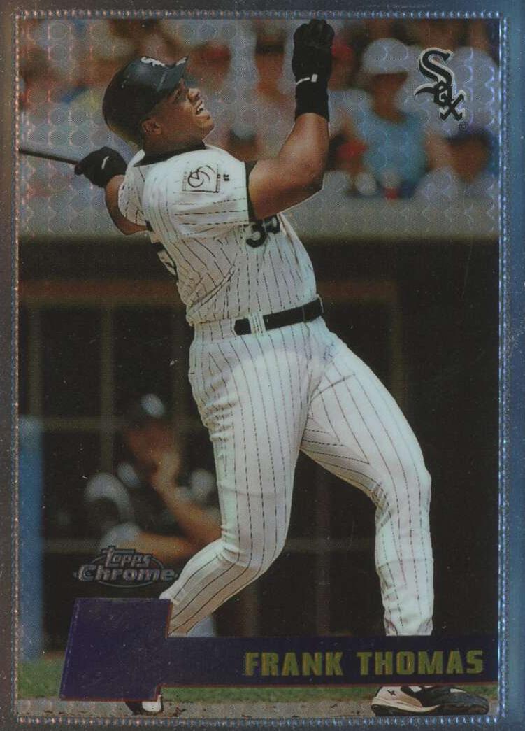 1996 Topps Chrome Baseball Frank Thomas #29 PSA 9