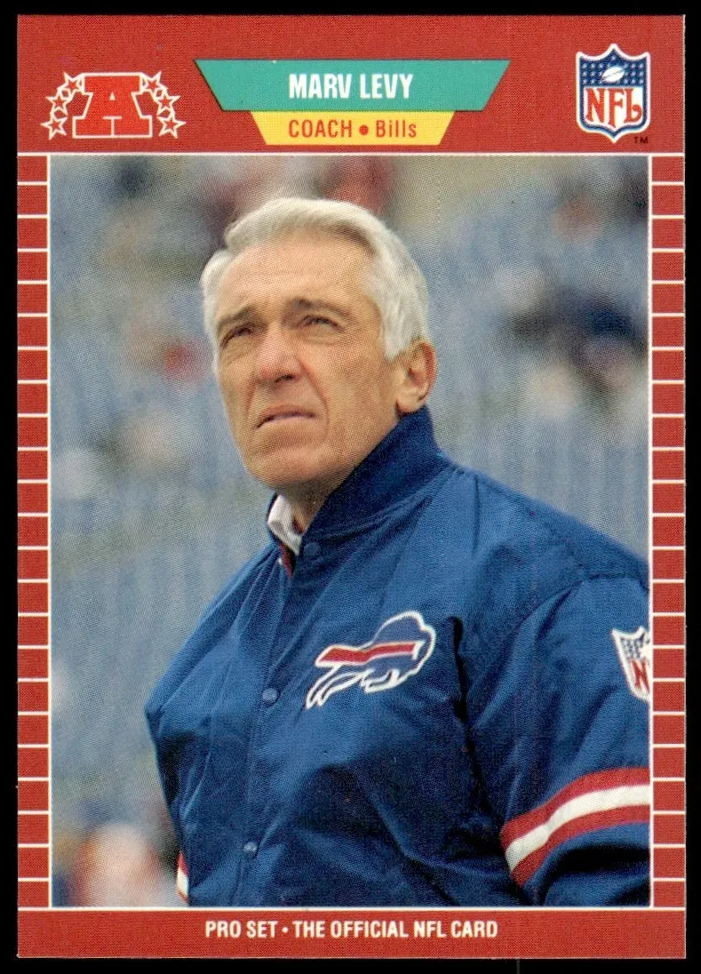 1989 Pro Set Football Marv Levy #34 PSA 10