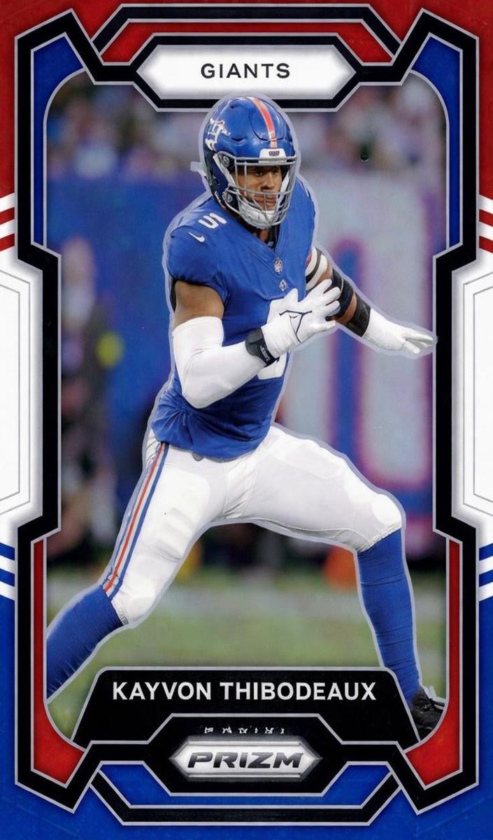 2023 Panini Prizm Football Red White Blue Kayvon Thibodeaux #224 SGC 9.5