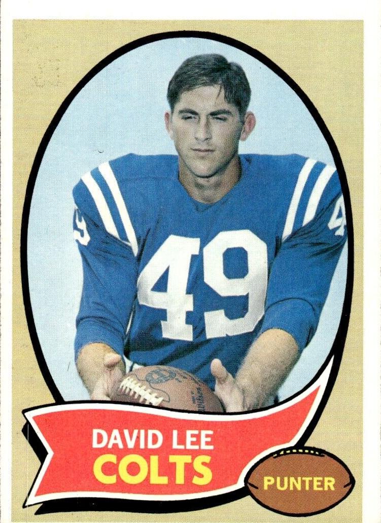 1970 Topps Football David Lee #222 PSA 8