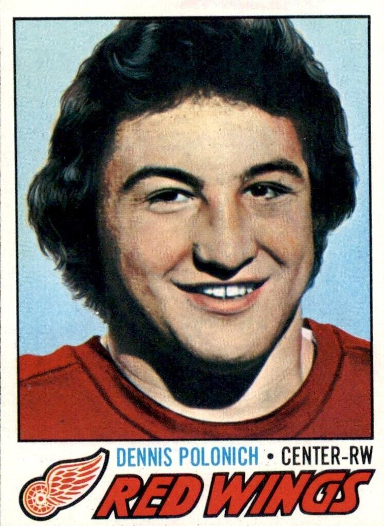 1977 Topps Hockey Dennis Polonich #228