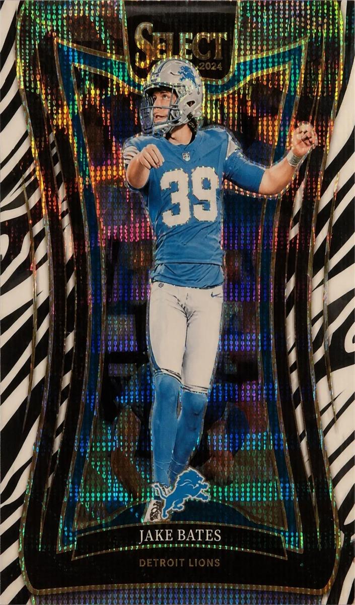 2024 Panini Select Football Zebra Jake Bates #345