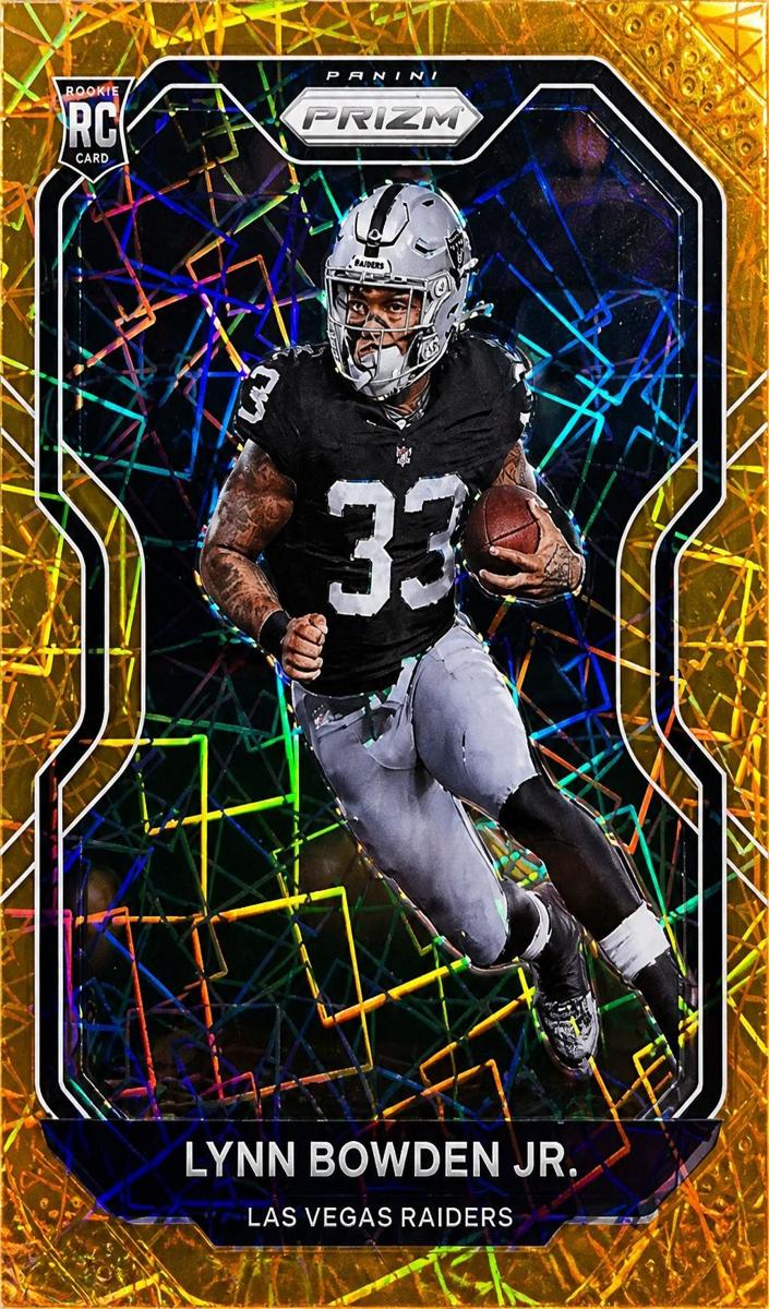 2020 Panini Prizm Football Lazer Lynn Bowden Jr. #374 PSA 9