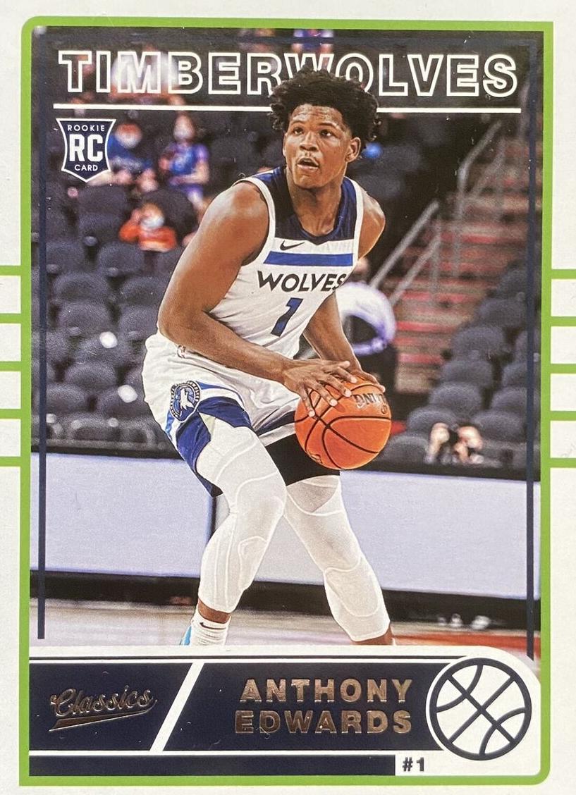 2020 Panini Chronicles Basketball Anthony Edwards #635 PSA 8.5