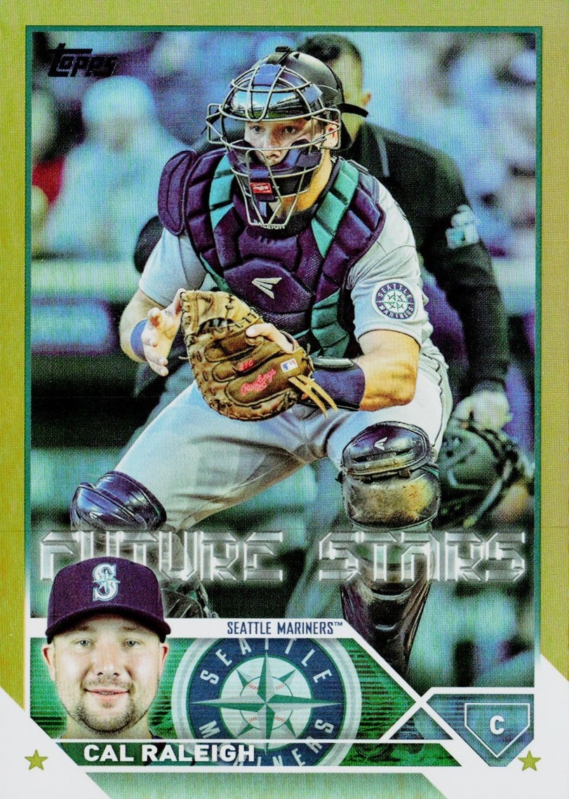 2023 Topps Baseball Gold Foil Cal Raleigh #160
