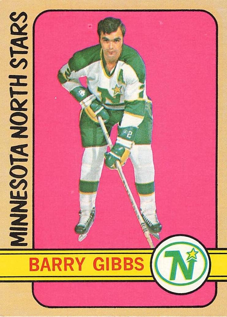 1972 Topps Hockey Barry Gibbs #169