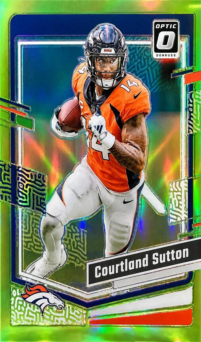 2023 Donruss Optic Football Lime Green Courtland Sutton #53
