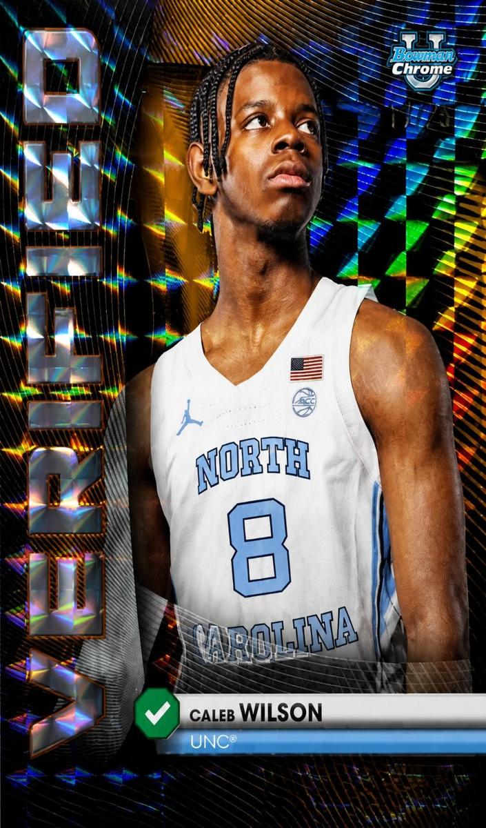 2025 Bowman Basketball Orange Geometric Refractor Caleb Wilson #BV-9