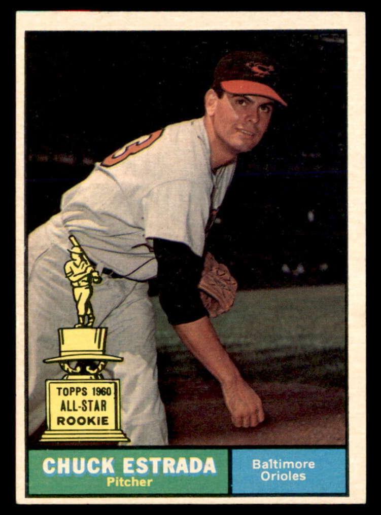 1961 Topps Baseball Chuck Estrada #395
