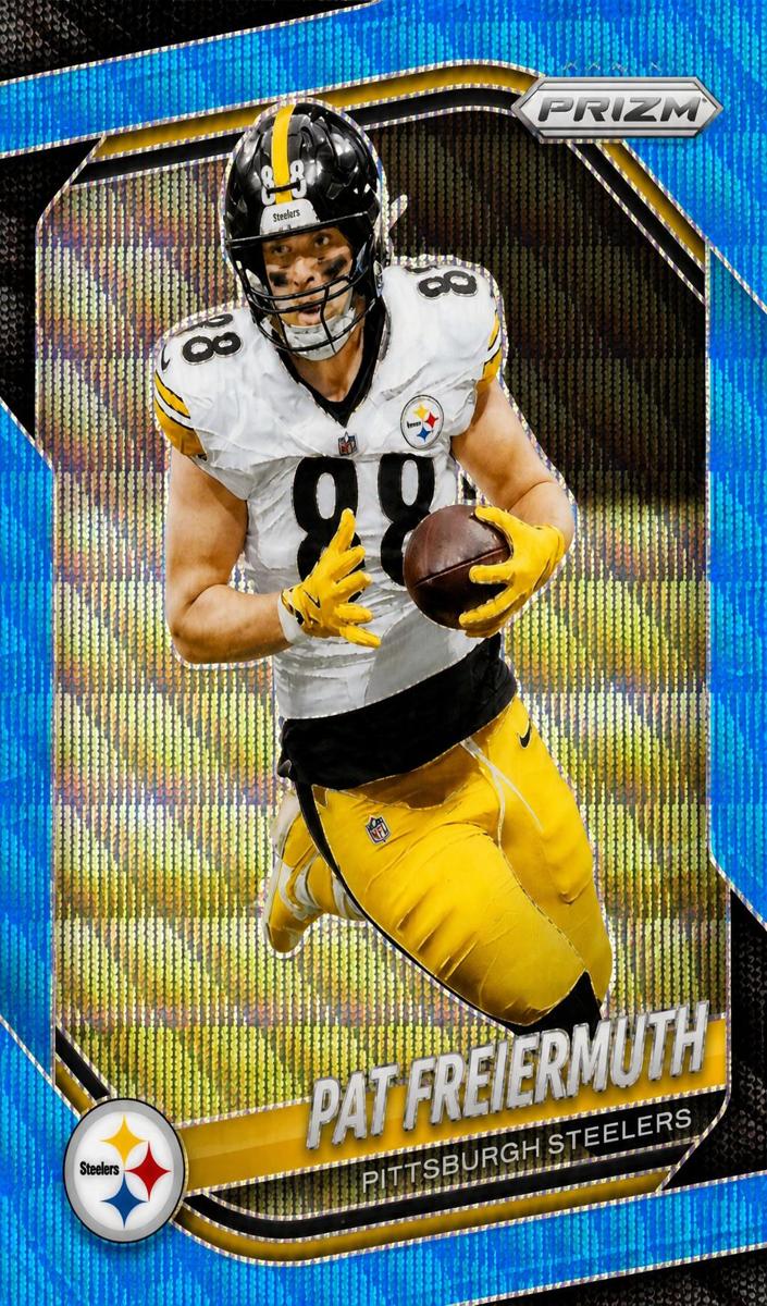 2025 Panini Prizm Football Blue Wave Pat Freiermuth #243
