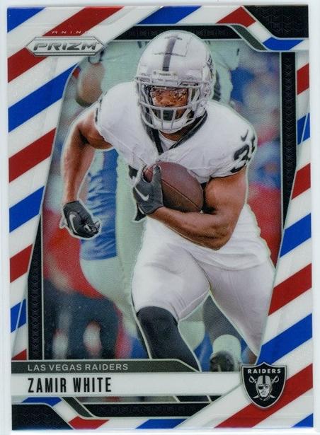 2024 Panini Prizm Football Red White and Blue Zamir White #149 PSA 9