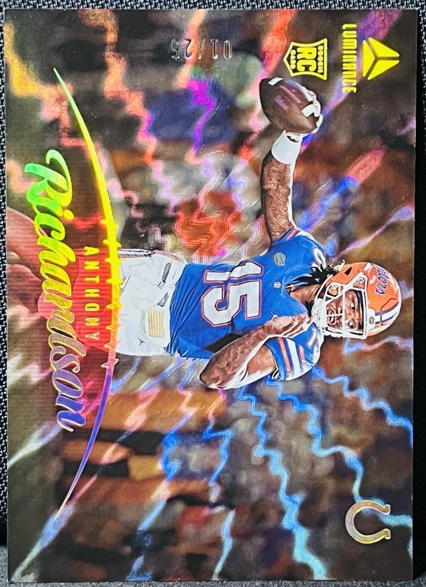 2023 Panini Luminance Football Red Anthony Richardson #176 PSA 10
