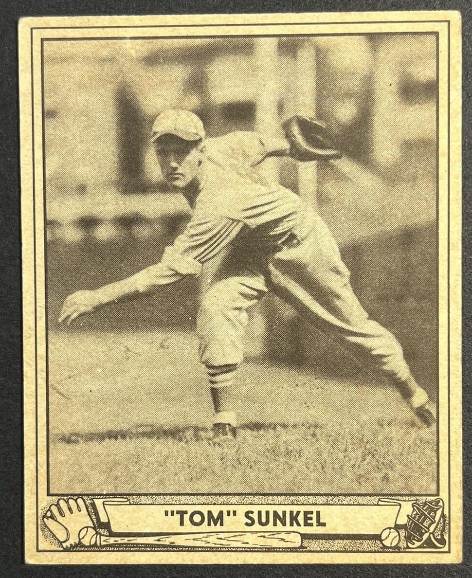 1940 Play Ball Baseball Tom Sunkel #110