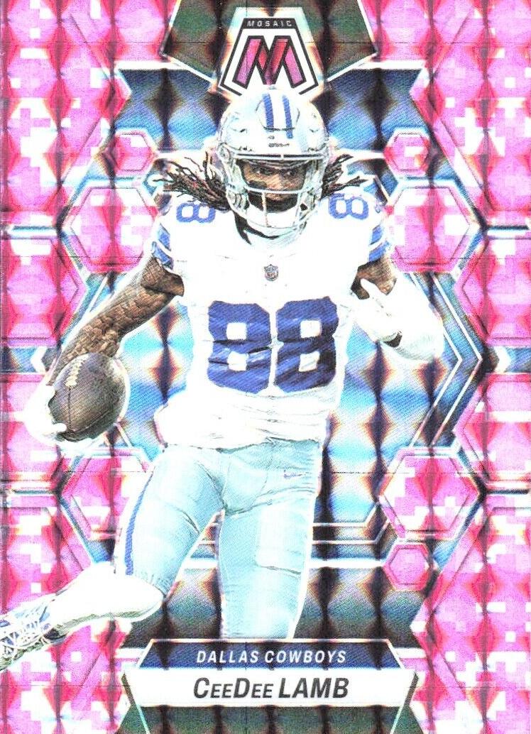 2023 Panini Mosaic Football Camo Pink CeeDee Lamb #57
