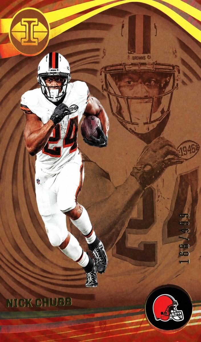 2023 Panini Illusions Football Trophy Collection Bronze Nick Chubb #24