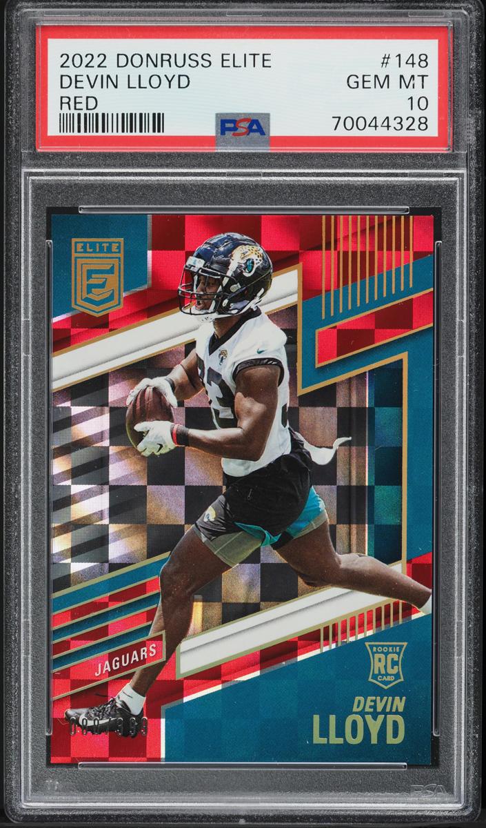 2022 Donruss Elite Football Red Devin Lloyd #148 PSA 9