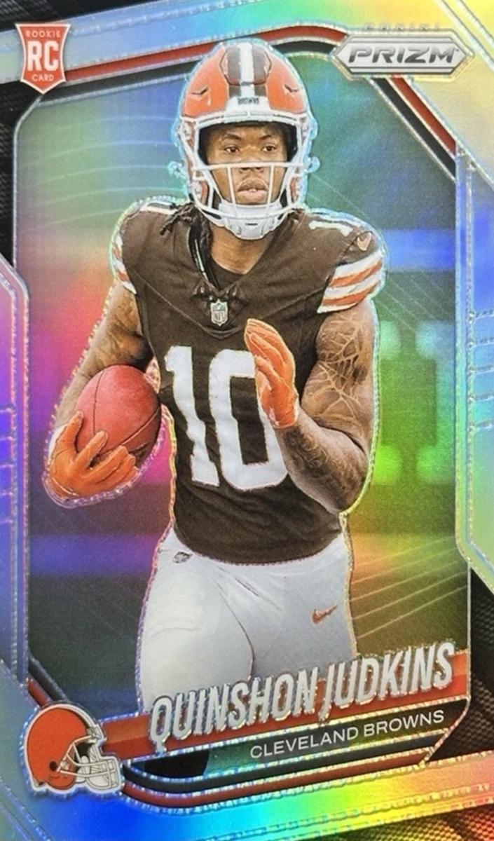 2025 Panini Prizm Football Silver Quinshon Judkins #313 PSA 9