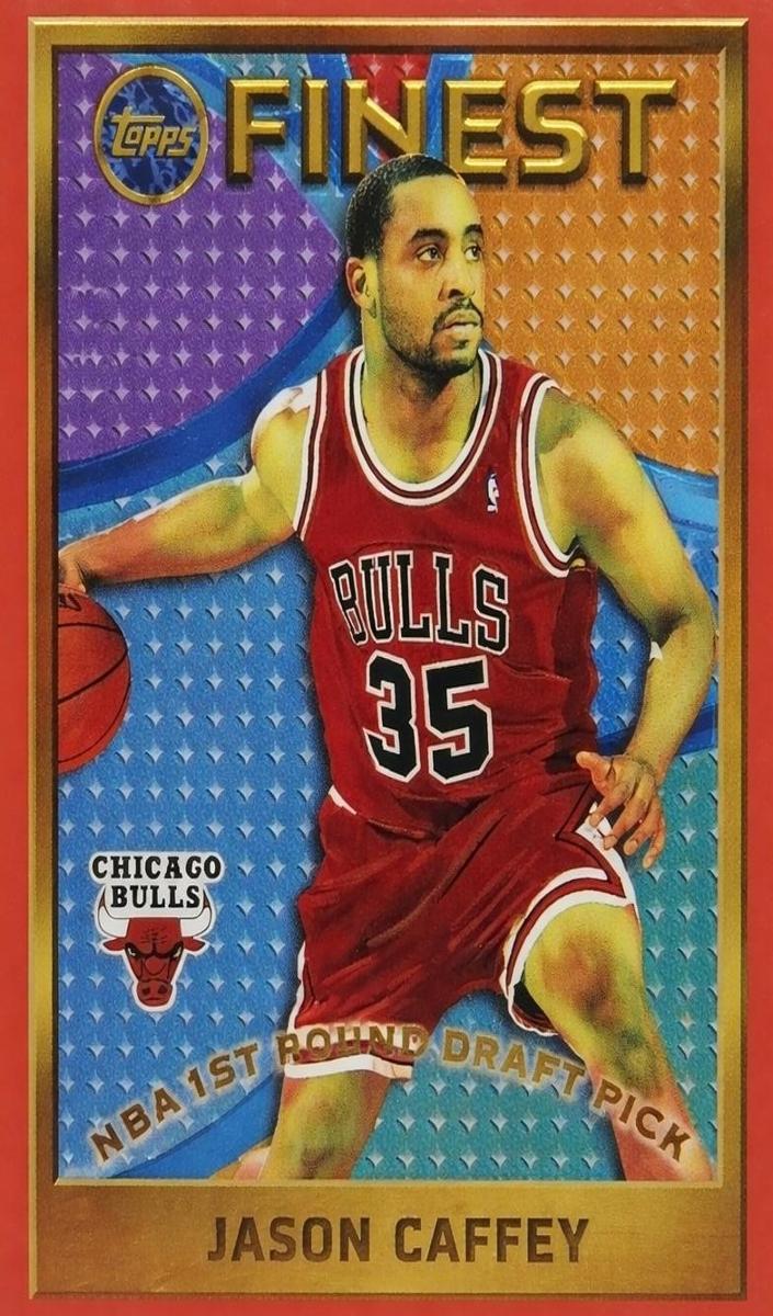 1995 Topps Finest Basketball Jason Caffey #130 PSA 9